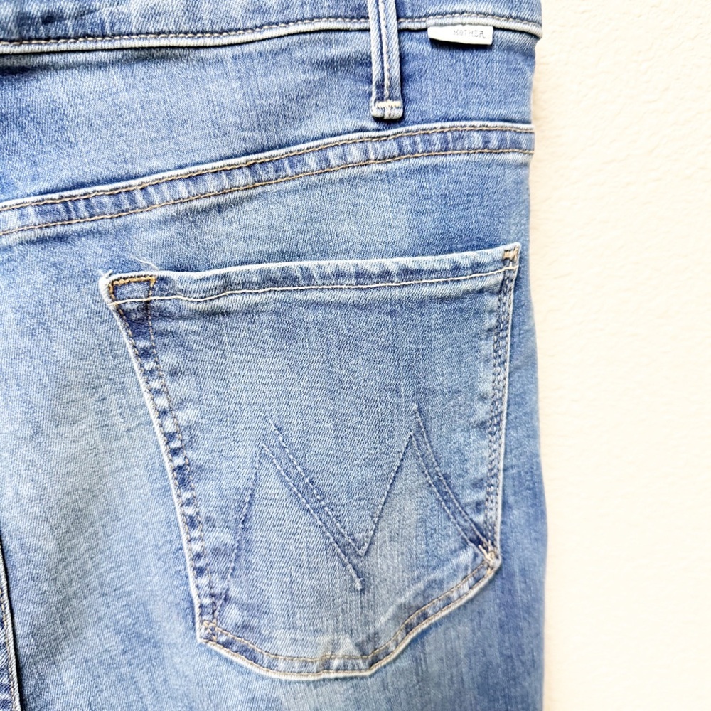 NEW MOTHER The Hustler Ankle Fray Jeans Healing Jar 34 NWOT - Picture 4 of 9